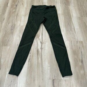 Alo Yoga Ultimate High Waist Leggings Full Length Mesh Olive Green Womens Small?